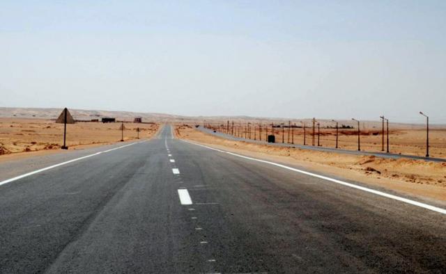 طريق القاهرة اسوان الصحراوي