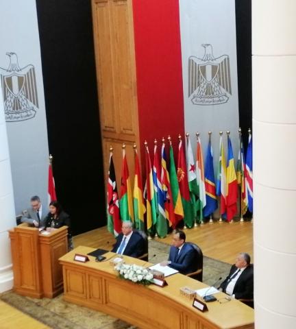 مصطفى مدبولي رئيس الوزراء مع رئيس المحكمة الدستورية العليا