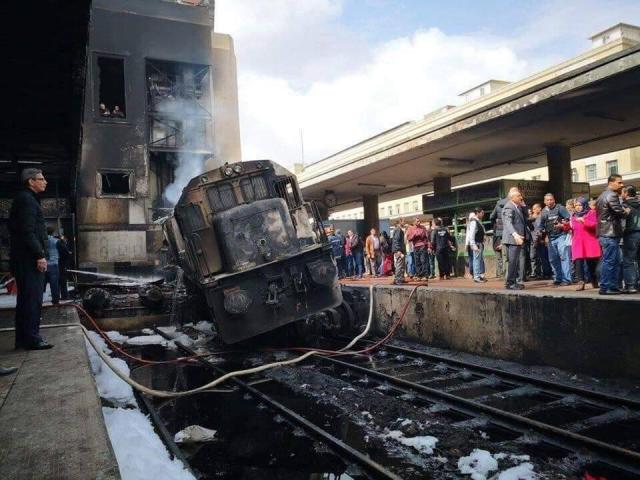 حادث انفجار قطار محطة مصر