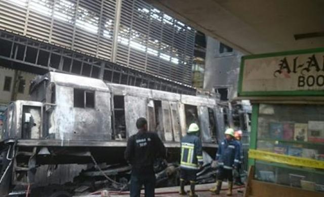 حادث انفجار قطار محطة مصر-ارشيفية
