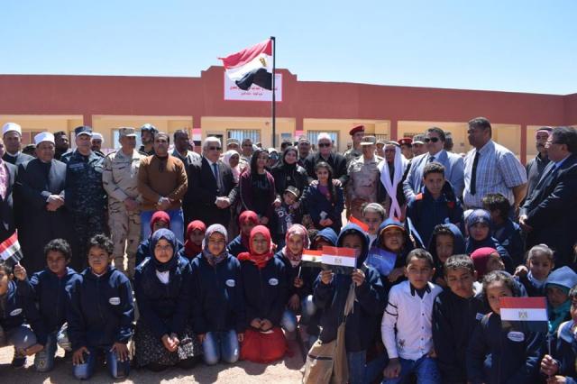 القوات المسلحة تفتتح مدرستين للتعليم الأساسى بنطاق مدينة سانت كاترين