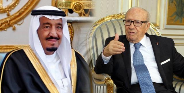 الملك سلمان والرئيس التونسي