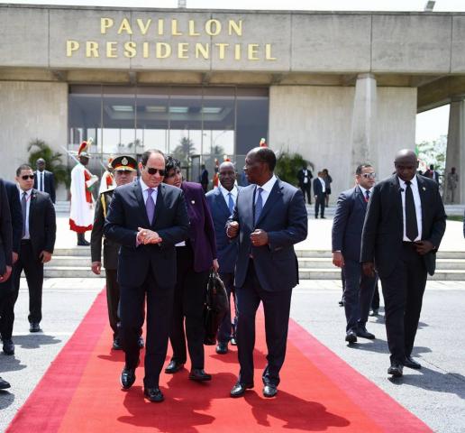 الرئيس السيسي مع نظيره السنغالي