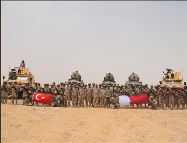 حشد قوات تركية وقطرية على حدود السعودية 