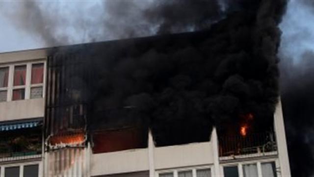 حريق  كابلات كهرباء مستشفى جامعة أسيوط