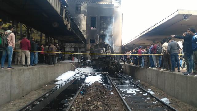 حادث قطار محطة مصر