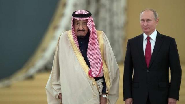 الرئيس الروسي و الملك سلمان بن عبدالعزيز