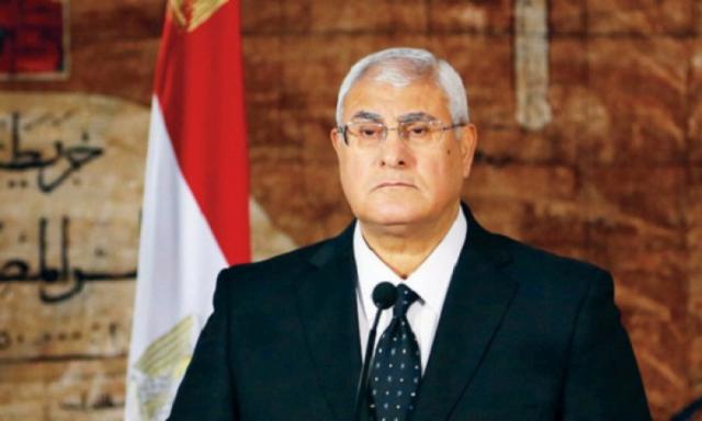المستشار عدلي منصور الرئيس السابق لمصر