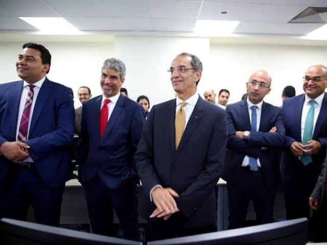 الوزير عمرو طلعت خلال افتتاح مركز جودة الخدمات