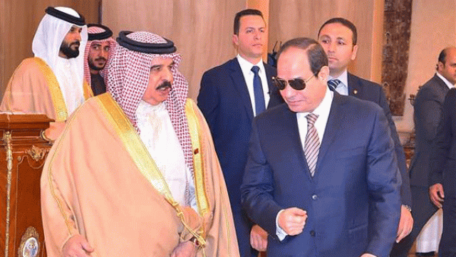السيسي مع ملك البحرين