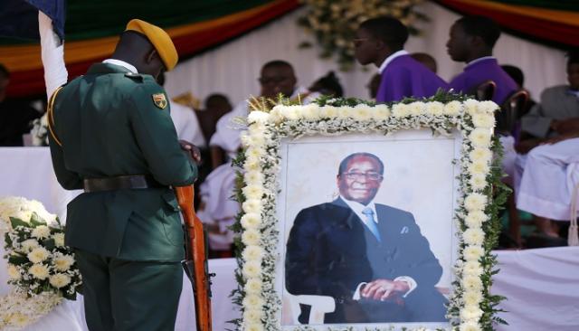 مراسم دفن رئيس زيمبابوي السابق