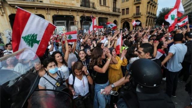 استمرار الاحتجاجات في لبنان