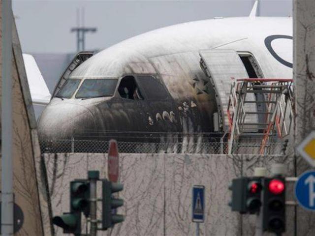 حريق الطائرة الأوكرانية
