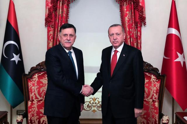 السراج و أردوغان 