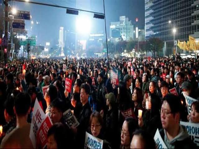 وقفة احتجاجية بكوريا الجنوبية ( أرشيفية)