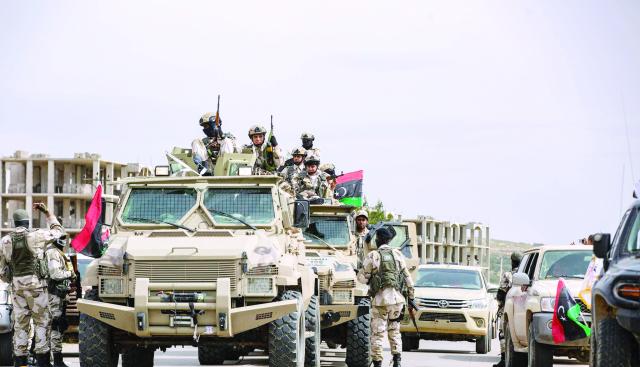 الجيش الليبي أثناء تحرير طرابلس