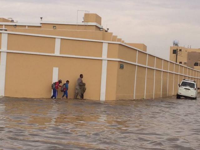 الأمطار في تبوك تعيق الدراسة - أرشيفية