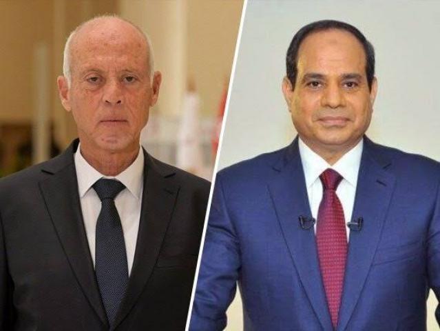 الرئيس السيسي وقيس سعيد رئيس تونس