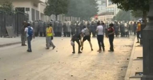 مواجهات بين قوات الأمن اللبناني والمتظاهرين