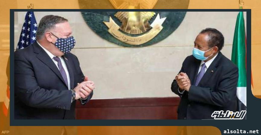 رئيس الوزراء السوداني ووزير الخارجية الأمريكي
