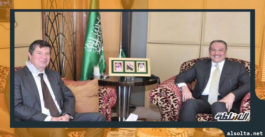 سفير السعودية بالقاهرة يستقبل نظيره البلجيكى