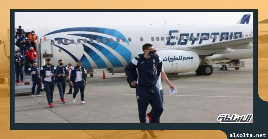مصر للطيران تستقبل منتخب فرنسا