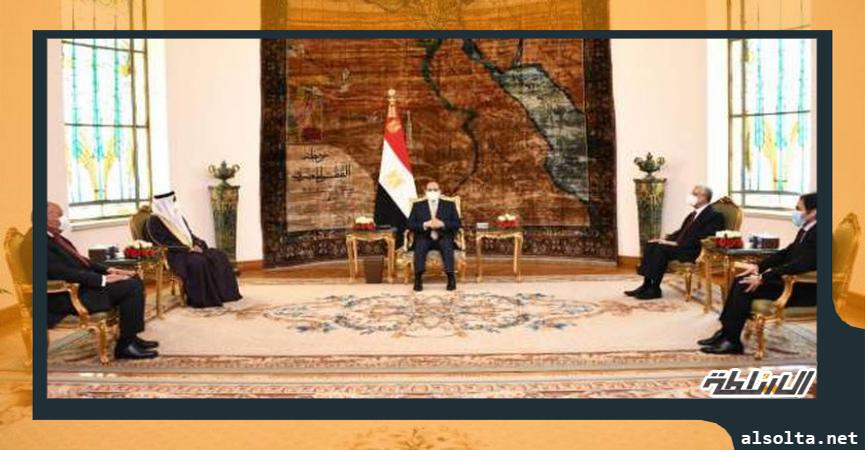 الرئيس السيسي يستقبل رئيس البرلمان العربي بحضور حنفي الجبالي