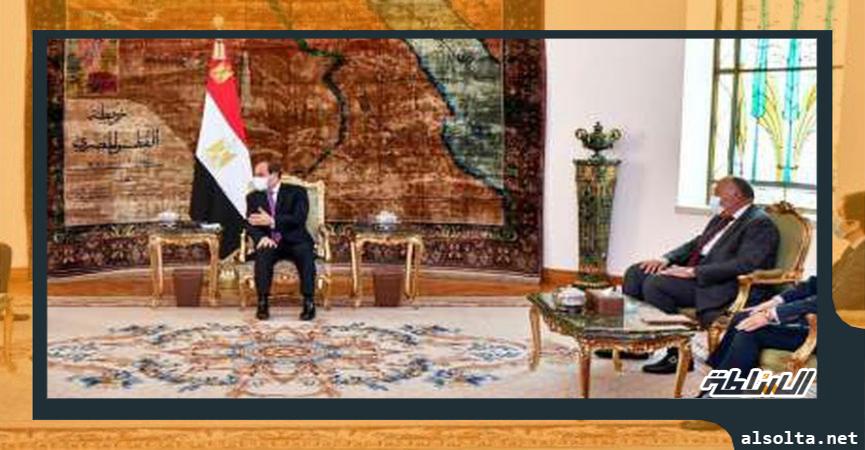 الرئيس عبدالفتاح السيسي ورئيس الوزراء اللبناني سعد الحريري