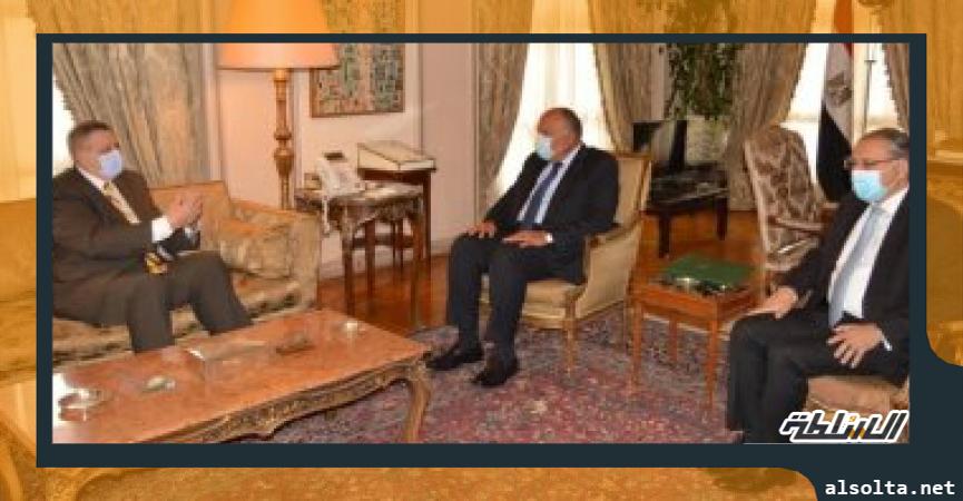 وزير الخارجية سامح شكرى يستقبل المبعوث الأممى لدى ليبيا يان كوبيتش