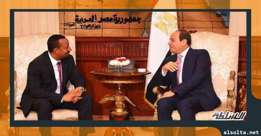 السيسي يستقبل آبي أحمد خلال زيارته لمصر