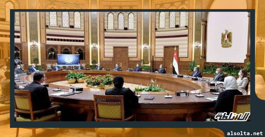 الرئيس يطلع على عرض متكامل لكافة محاور مشروع تطوير قرى الريف المصري