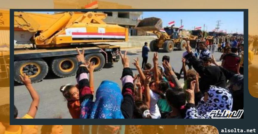 وصول المعدات المصرية إلى قطاع غزة