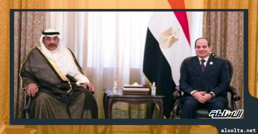 رئيس وزراء الكويت يلتقي الرئيس السيسي