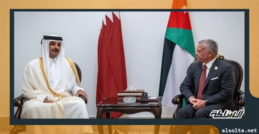 أمير قطر يلتقي عاهل الأردن