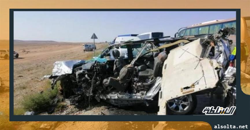 حادث سير على الطريق الصحراوي