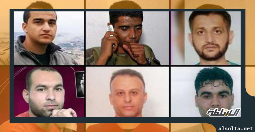 الأسرى الفلسطينيين الفارين من سجن جلبوع