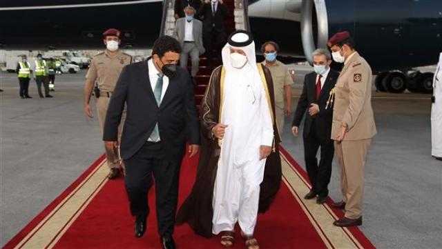 يلتقي أمير قطر غدًا.. رئيس المجلس الرئاسي الليبي يصل الدوحة