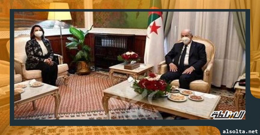 رئيس الجزائر ووزيرة خارجية ليبيا