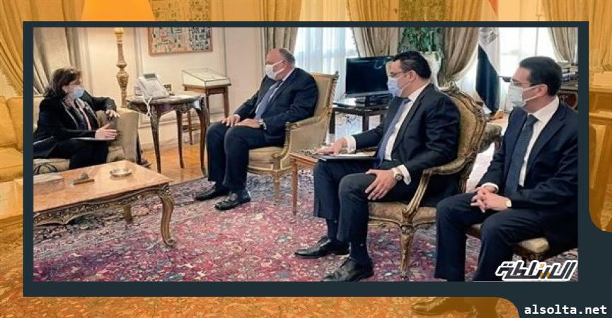 وزير الخارجية يلتقي سيما بحوث