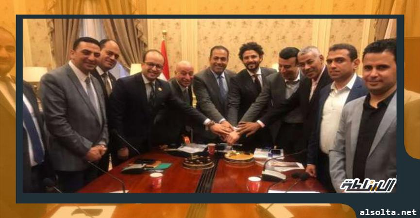 شباب النواب تحتفل بفوز حسام غالي في انتخابات الاهلي