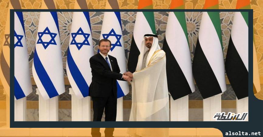 حاكم دبي والرئيس الإسرائيلي-أرشيفية