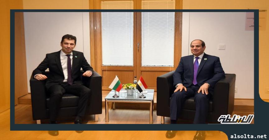 جانب من لقاء الرئيس السيسي ورئيس وزراء بلغاريا