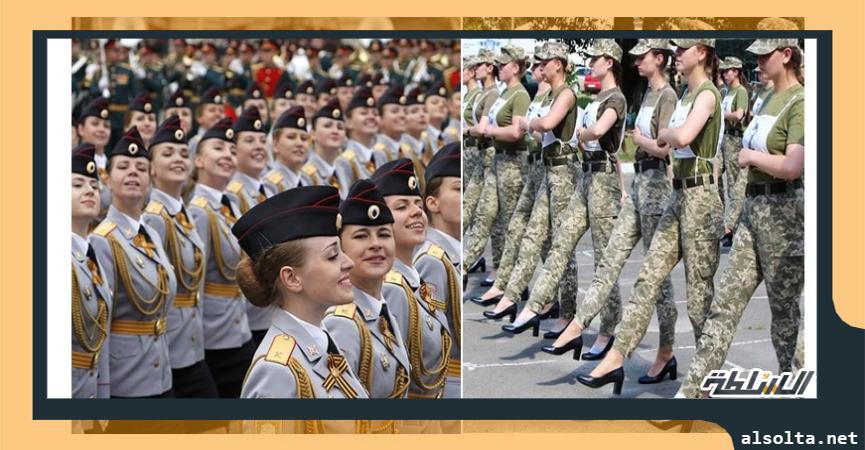 المقاتلات الحسنوات من الجيش الروسي والأوكراني 