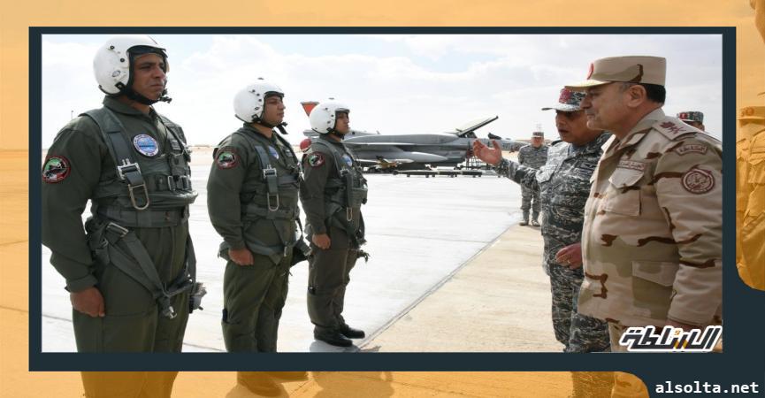 جانب من جولة رئيس الاركان داخل القاعدة الجوية 