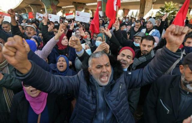 مظاهرات معارضة للرئيس التونسي-أرشيفية