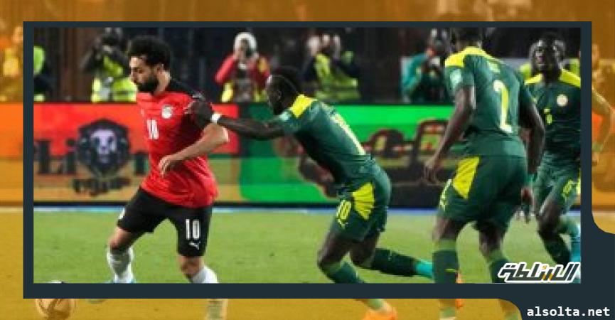 مصر والسنغال خلال المباراة 