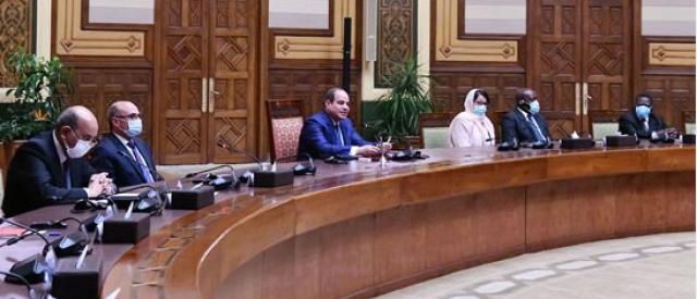 شاهد لقاء الرئيس السيسي برؤساء المحاكم الأفريقية. ويؤكد:  مصر تدعم استقلال القضاء