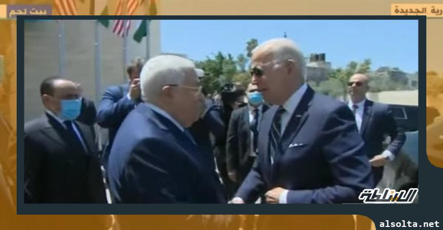سياسة  الرئيس الفلسطيني يستقبل نظيره الأمريكي