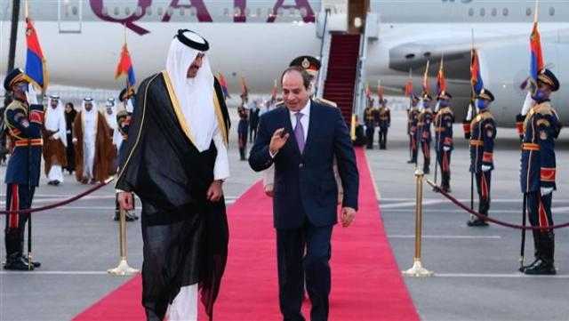 أمير قطر ونائبه يهنئان الرئيس السيسي بذكرى ثورة 23 يوليو