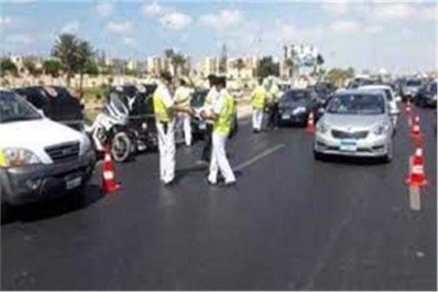 تحرير1376 مخالفة لقائدي الدراجات النارية لعدم ارتداء ”الخوذة”